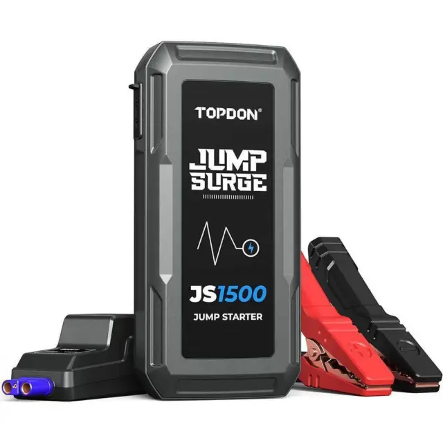BRPOM Car Jump Starter, 3000A Peak 23800mAh (Up to 10.0L Gas or 8.0L Diesel  Engine, 50 Times) 12V Auto Booster Battery Charger Jump Box with Quick