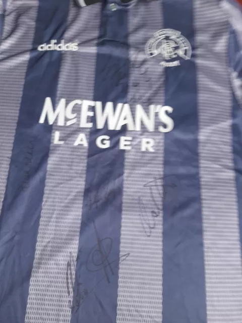 Glasgow Rangers legends signed football shirt
