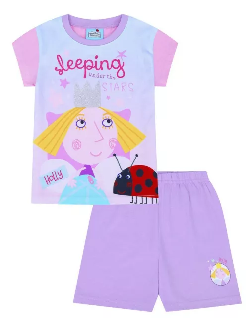 Filles Ben and Holly Couchage sous La Stars Short Pyjama - Âges 1 - 7 Ans