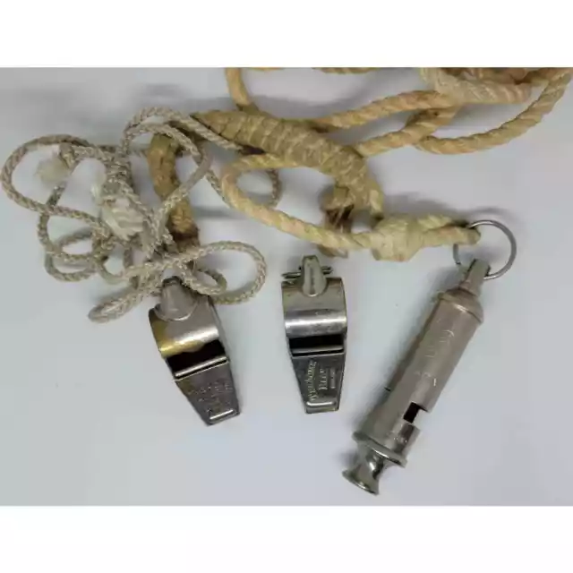 Vintage Whistle Lot - Boy Scouts Canada, Acme Thunderer, Acme Registered