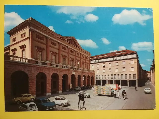 Cesena (Forlì-Cesena). Piazza Guidazzi e Teatro A. Bonci.