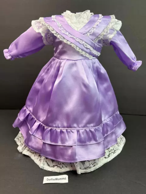 American Girl Samantha Purple Bridesmaid Dress/Gown Retired never played with~AG 2