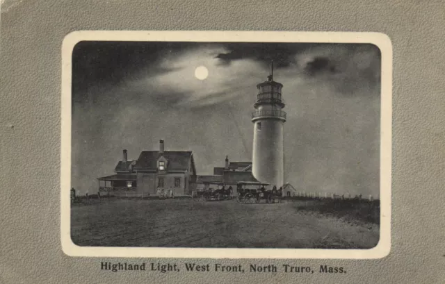 PC CPA US, MA, NORTH TRURO, HIGHLAND LIGHT, WEST FRONT, (b8249)