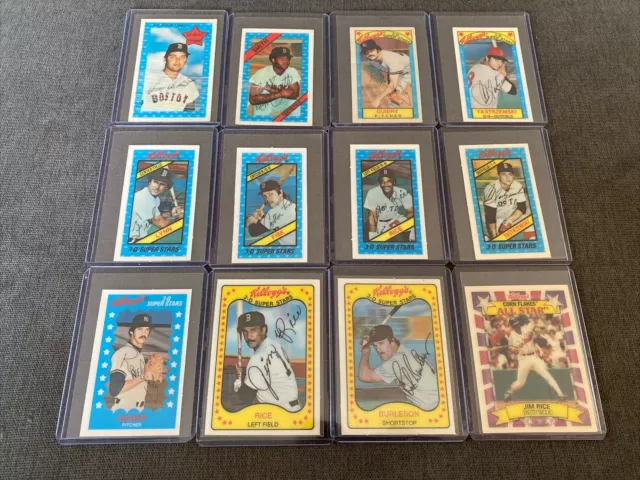 Kellogg’s Baseball - Red Sox & Yankees - 12 Card Lot - (1971-1992)