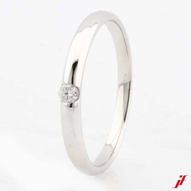 14k Oro Rosa Diamante Rotondo Eternity Fedina Condiviso Graffa 1.00ct Misura 7