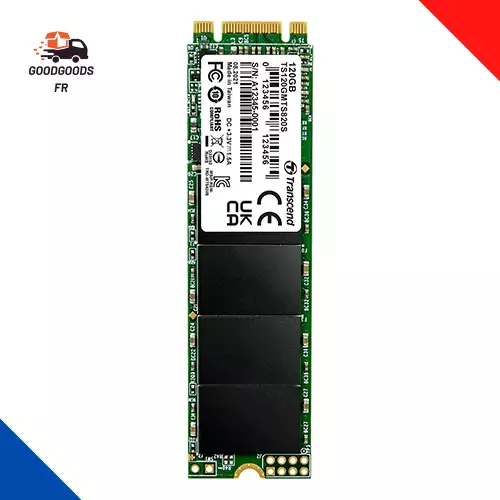 Transcend Disque Dur M.2 SSD 120Go SATA III 6Gb/s, 80 mm