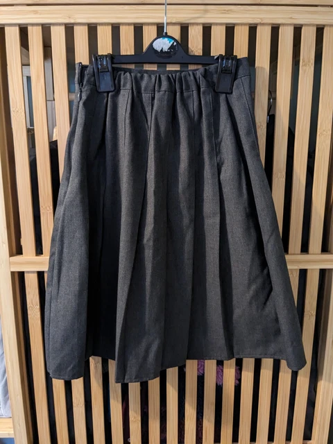Grey pleated school clearance skirt asda