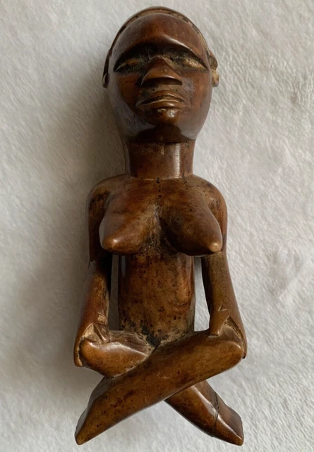 Vintage Mid-Century African Female Ancestor figure Bwendé, Bembé Babembe Congo