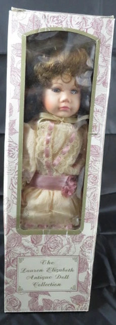 Lauren Elizabeth Porcelain Doll "Megan"~Old Lace Style~NIOB