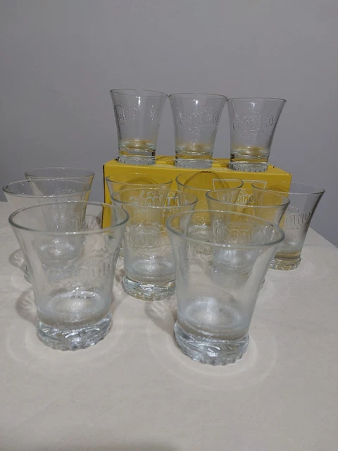 12  Bicchieri CRODINO nuovi Con Scatola Originale.