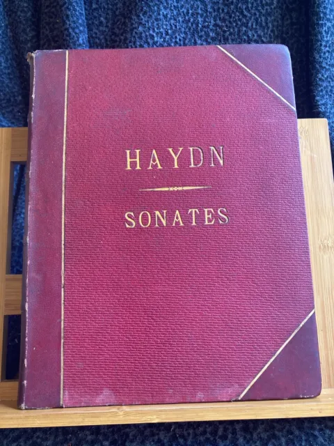 Joseph Haydn 34 Sonates pour piano editions Braunschweig & Litolff