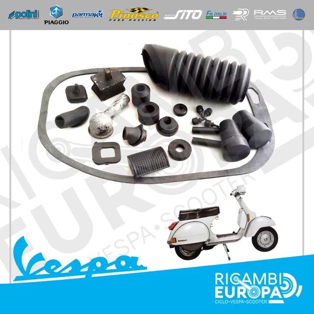 Kit Gommini Cofani Dx - Sx Vespa PX 125 - 150 - 200 E Arcobaleno - Foto 8