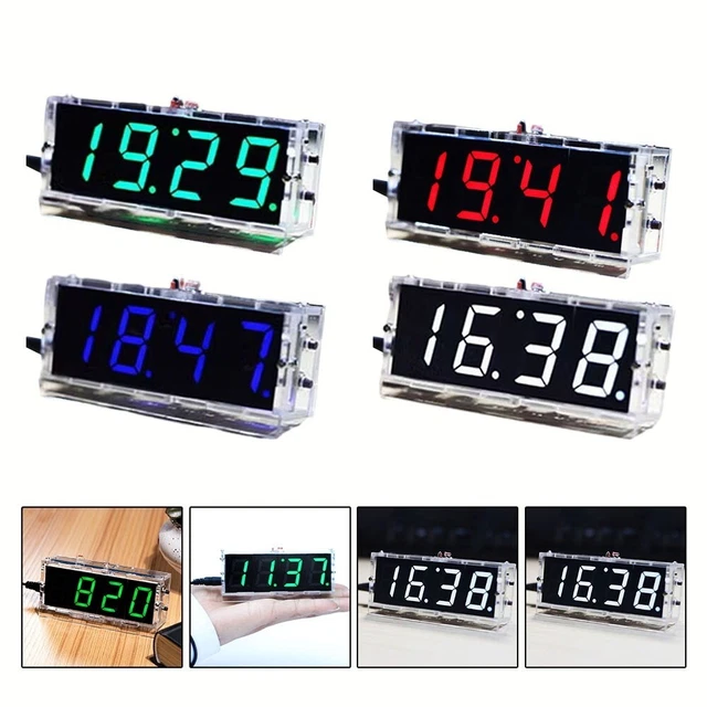 IDEAL DIGITAL CLOCK DIY Kit for Electronics Enthusiasts Compact