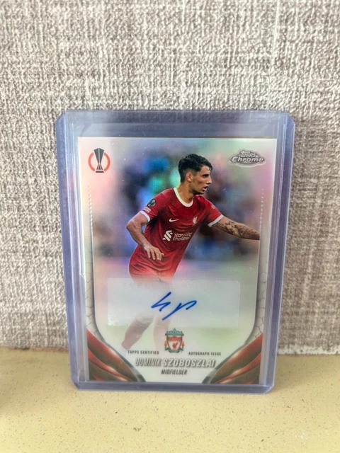 2023-24 TOPPS CHROME UEFA UCC Dominik Szoboszlai Auto £17.00 
