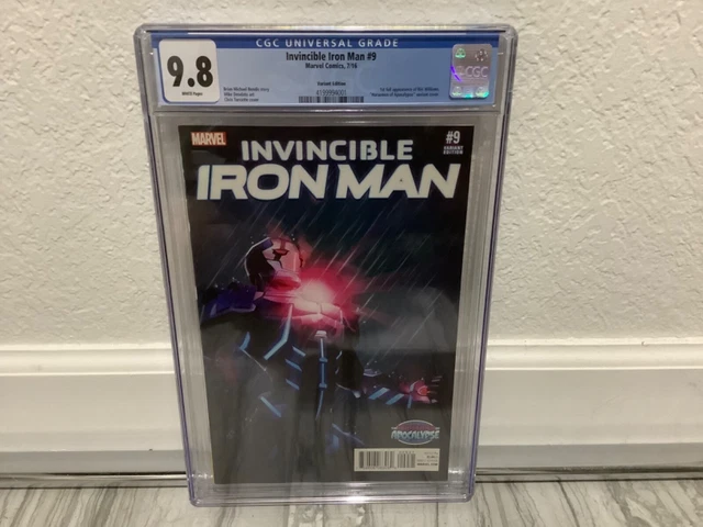 Invincible Iron Man # 9 CGC 9.8 W.P. 1st App Riri Williams Variant Cover