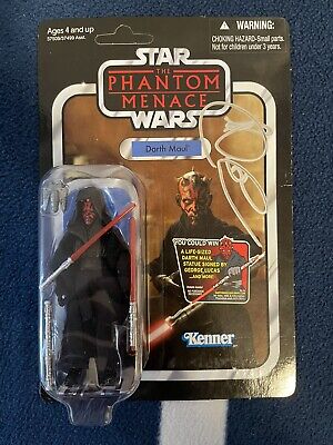 Star Wars The Vintage Collection Darth Maul Figure 2012 Unpunched Rare Signed