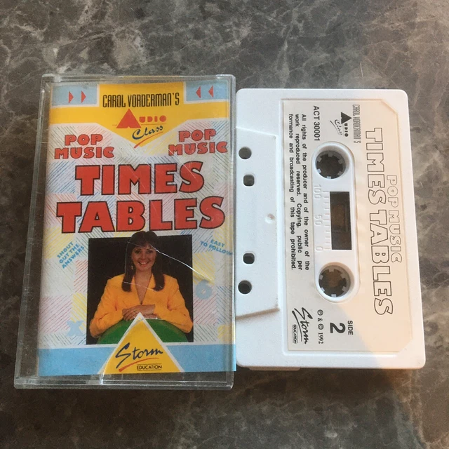 VERY RARE CAROL Vorderman s Pop Music Times Tables Childrens Cassette very-rare-carol-vorderman-s-pop-music-times-tables-childrens-cassette