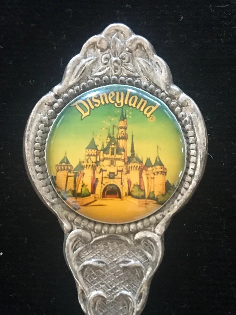 Sleeping Beauty Castle Disneyland Souvenir Spoon Vintage Disney Made in Holland