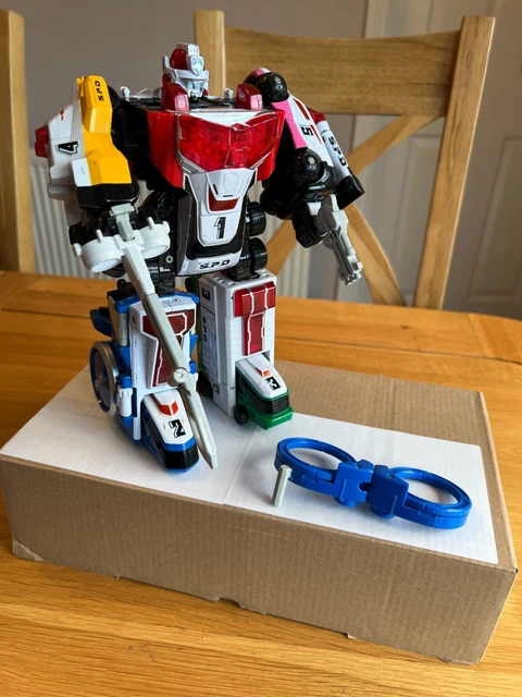 POWER RANGERS SPD DX Delta Megazord Bandai 2005 tous accessoires V ...