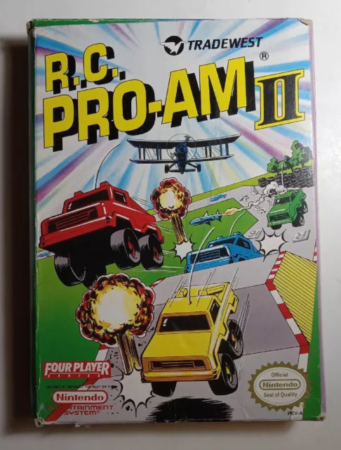 RC Pro-AM II 2 (Nintendo NES) Box ONLY, NO GAME, Authentic, RARE *READ*