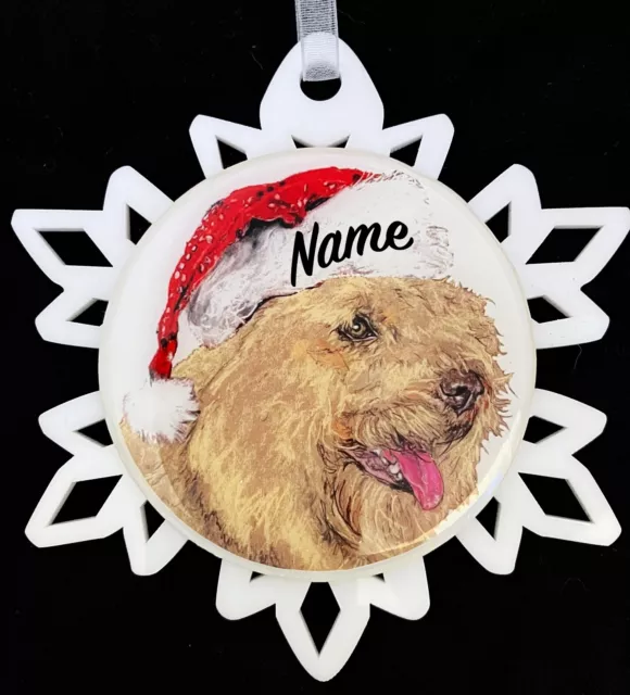 Santa Bouvier de Flandres Dog Breed Personalized Christmas Ornament
