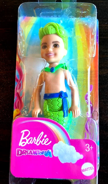 Barbie Dreamtopia Mer boy Mermaid Sparkly Green Tail  NEW