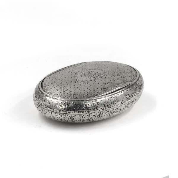 Silberdose Schnupftabakdose silver box in 800 Silber antik um 1880