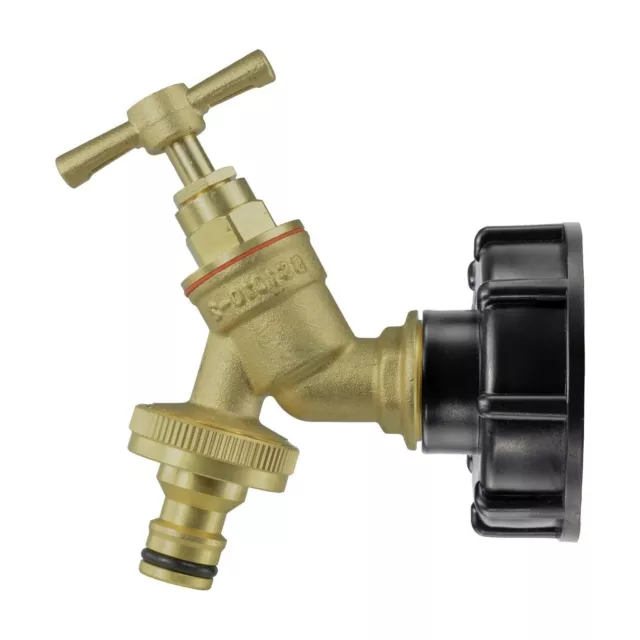 Ibc Tank Adapter Tap S60X6 60Mm Coarse Thread Brass Garden Quick Hosepipe Outlet 3