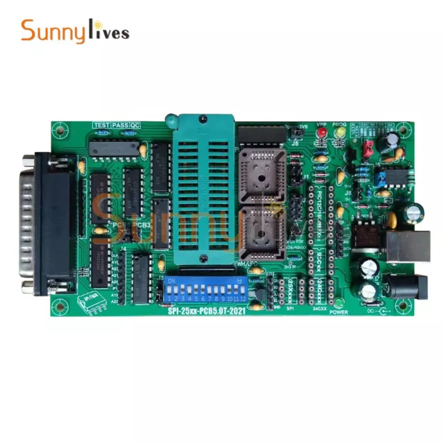 SPI 25xx EPROM programmer BIOS009 PIC,support 0.98d12 clip PLCC32+SOIC