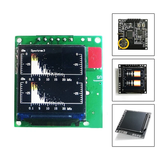 VFD Clock Music Spectrum Display Sound Level Indicator Dot Matrix Audio VU Meter - Foto 7