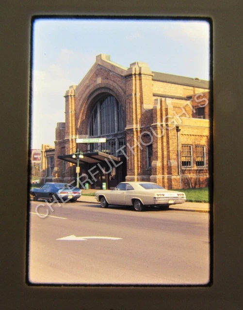 Original '72 Ektachrome Slide PC Penn Central Baker Street Depot Station 37O15