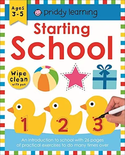 Starting School (Wipe Clean Workbooks) by Roger Priddy Book The Cheap Fast Free