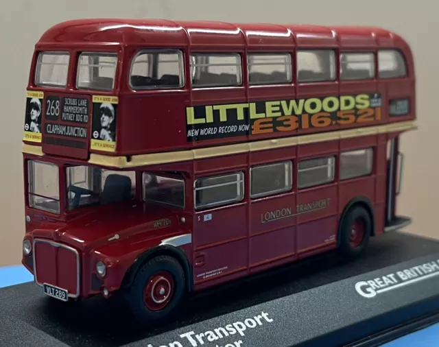 Atlas 1:76 AEC Routemaster Bus - London Transport Clapham Junction