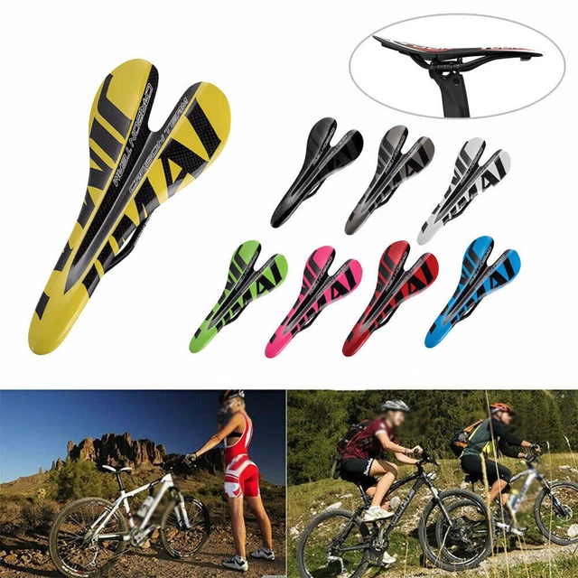 Fahrrad Sattel Sitzkissen MTB Kohlefaser T800 Rennen Radfahren Ergonomie DE