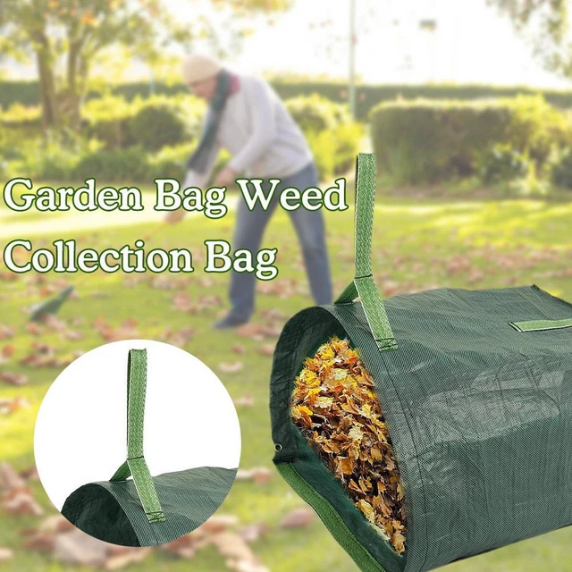 Large Yard Dustpan with Handle Tray-Type Gardening Collecting Bag Waste Q6X8