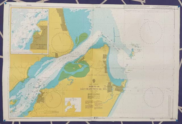 Admiralty 555 BRAZIL SOUTH COAST PORTO DE SAO FRANCISCO DO SUL Map Chart Genius