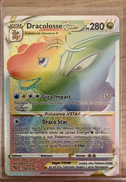 CARTE POKÉMON : Dracolosse Vstar 081/078 Pokemon Go Française NEUF EUR ...