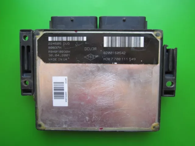 ECU Engine Control Unit Renault Kangoo 1.9D 8200150542 HOM7700111549 DCU3R