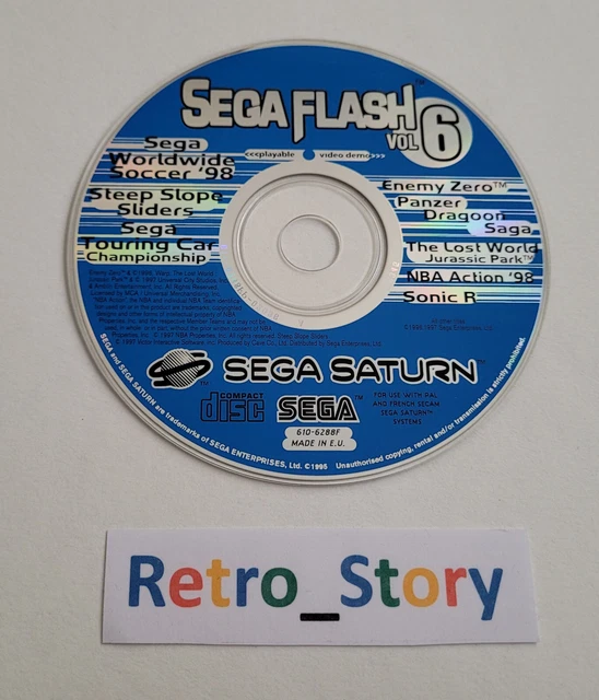 SEGA Saturn - SEGA Flash Vol. 1 - CD Démo - PAL - Bon état - Action & Aventure