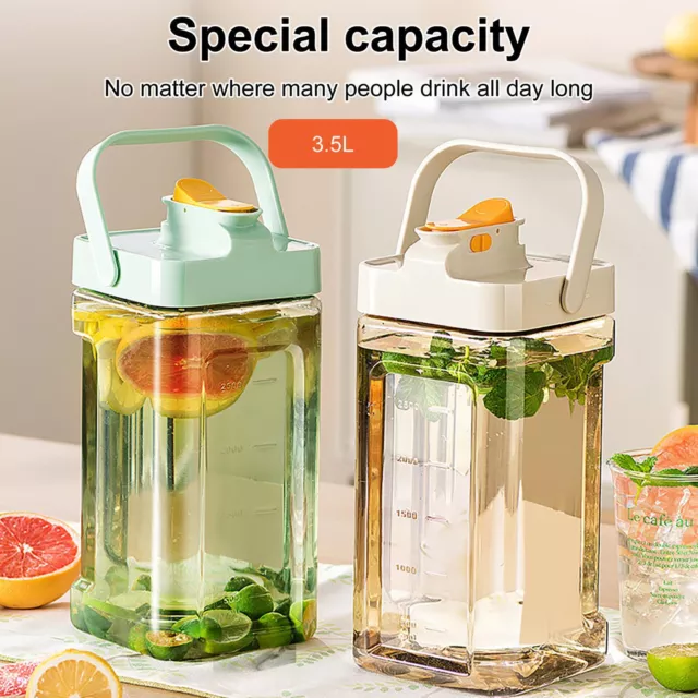 Water Pitcher with Spigot 3.5L Refrigerator Leak-Proof Container for Cold Water