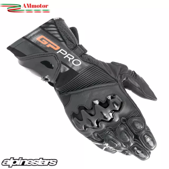 Gants Moto Alpinestars Gp Pro R4 Gloves Black Gloves Taille L leather Racing