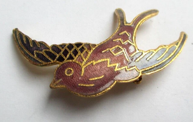 Broche Animalière Scarabée En émail Jaune Et Noir - Porte-bonheur Vintage - Parfait état