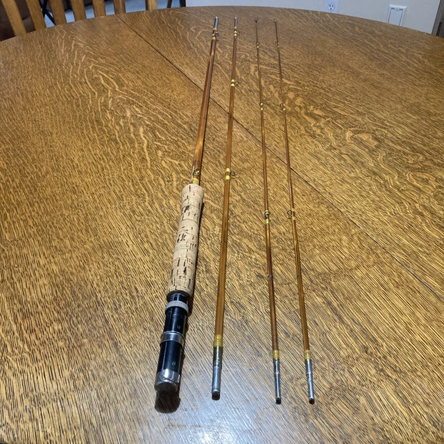 antique split bamboo fly fishing rod Kabuto Split Bamboo Fly Rod -