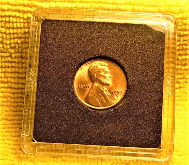 1953  S  Lincoln Wheat Cent Penny Au-Bu Uncirculated