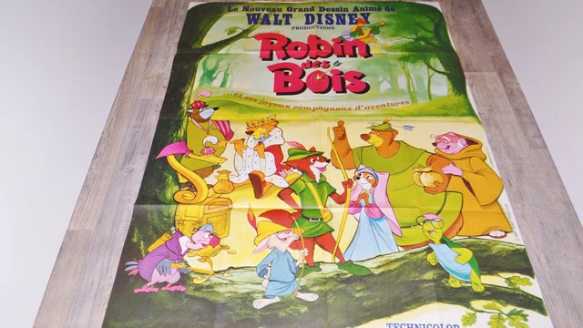 ROBIN DES BOIS robin hood ! affiche cinema animation bd disney EUR 55