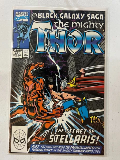 Marvel The Mighty Thor #421 The Black Galaxy Saga The Secret Of Stellaris! 1990