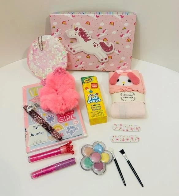 Custom Youth Girls UNICORN/Pink Themed Beauty Box Gift Set