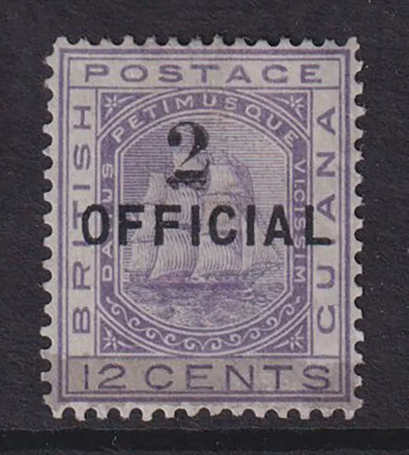 British Guiana. 1881. SG 155, 2c on 12c pale violet. Fine mounted mint. Cat £90.