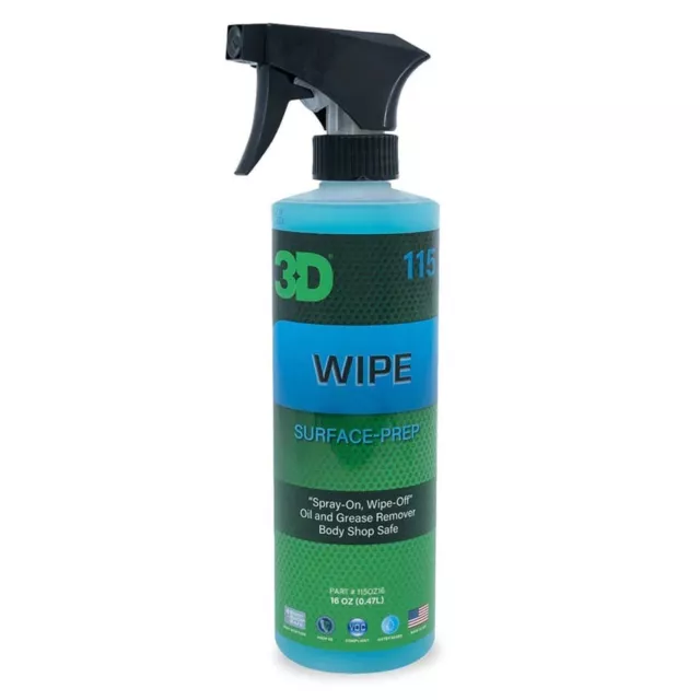 3D Wipe Surface Prep 16 oz - Spray On - Wipe Off Grease Remover
