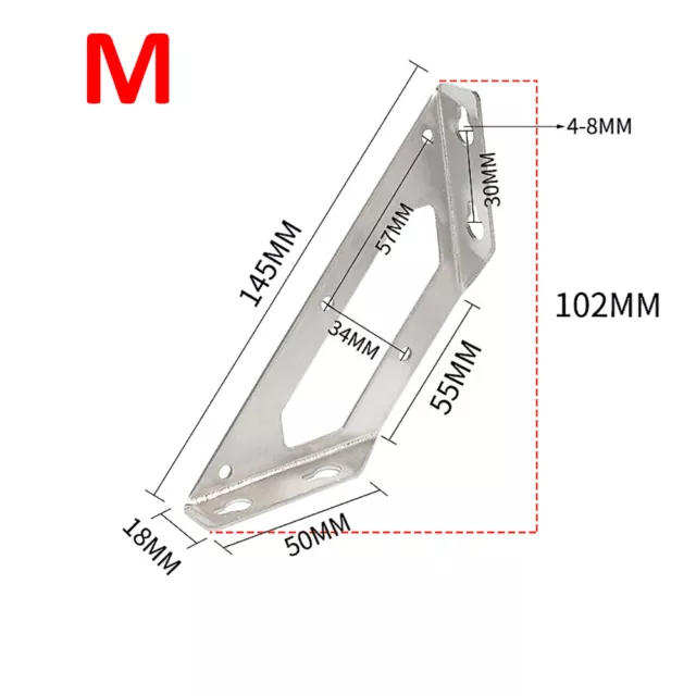 Stainless Steel Heavy Duty Scaffold Board Shelf Brackets Steel Scaffold Black 3